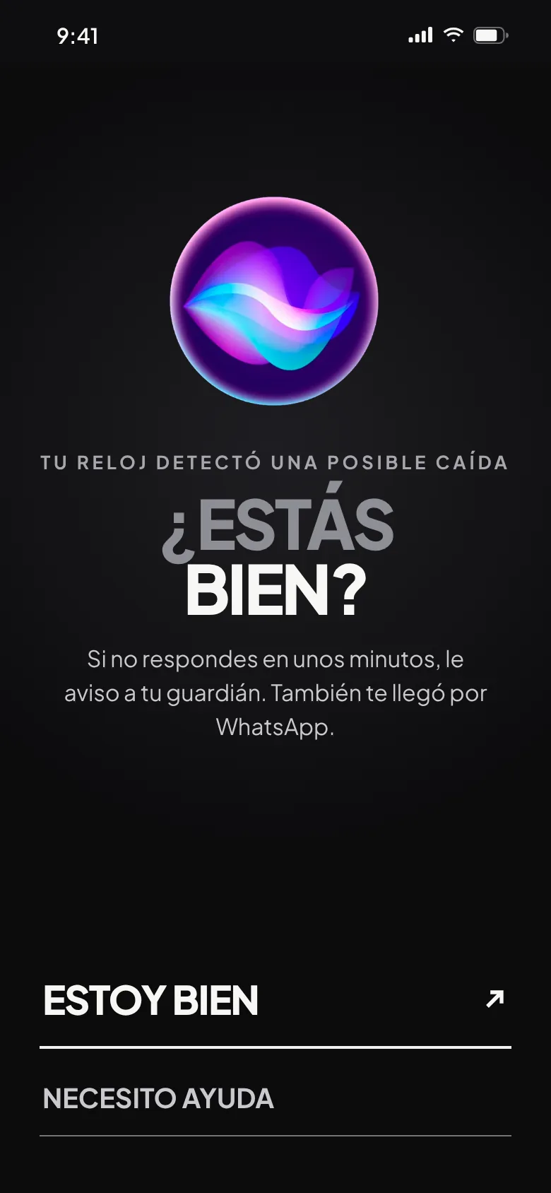«¿Estás bien?»: el reloj detectó una posible caída