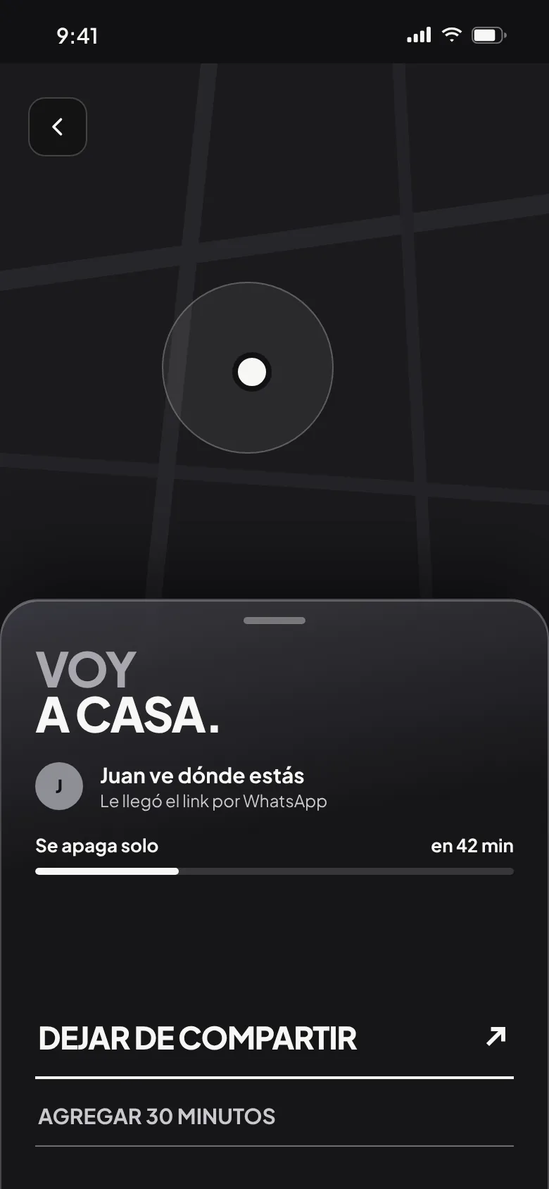 «Voy a casa»: Juan ve dónde estás hasta que llegas