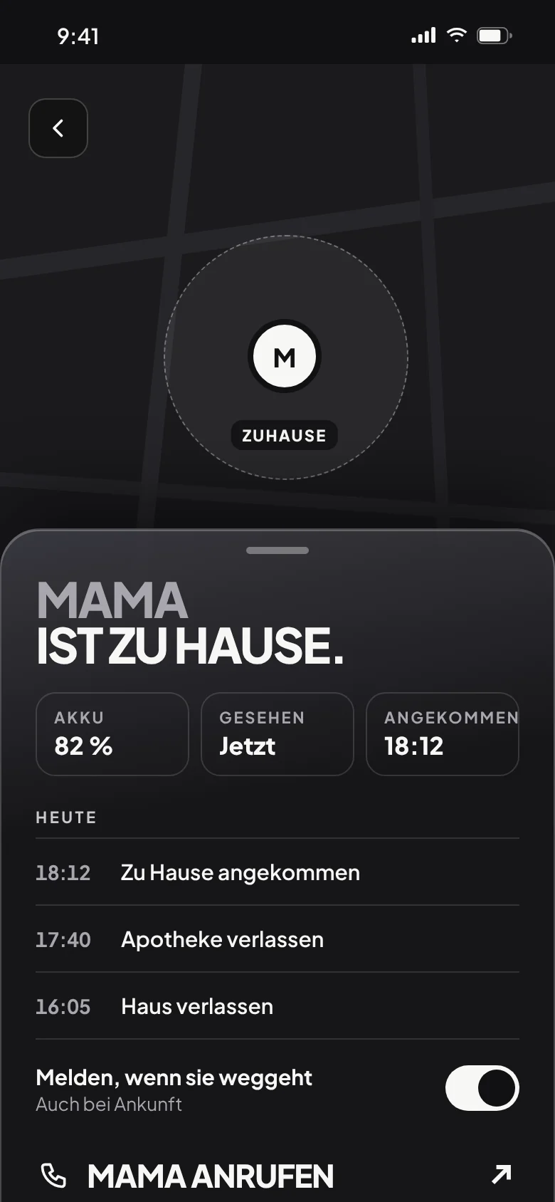 „Mama ist zu Hause“: Akku, zuletzt gesehen und Ankunftszeit