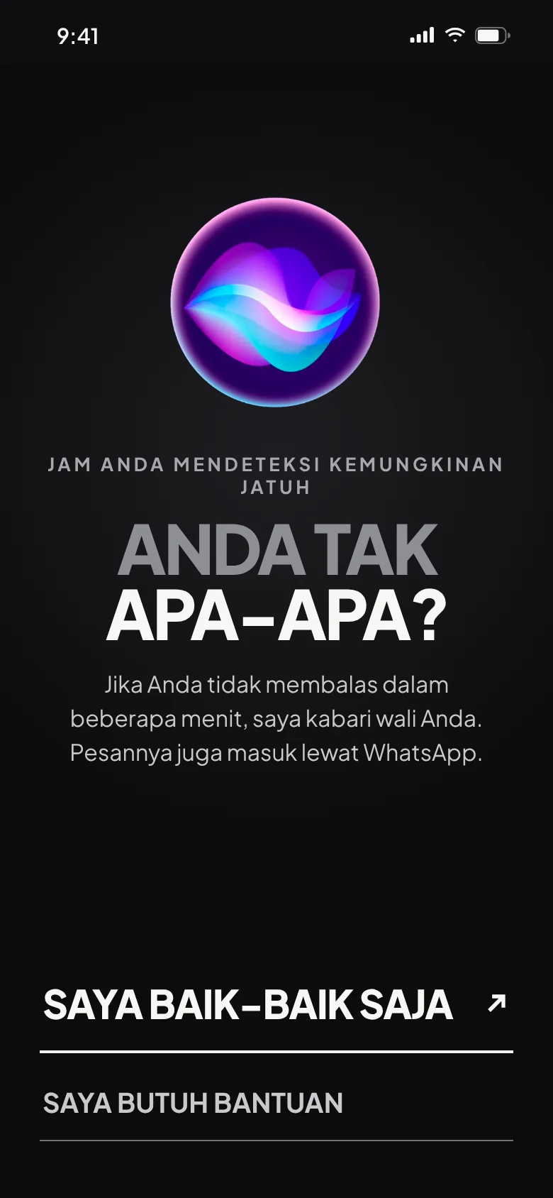 «Anda baik-baik saja?»: jam mendeteksi kemungkinan jatuh