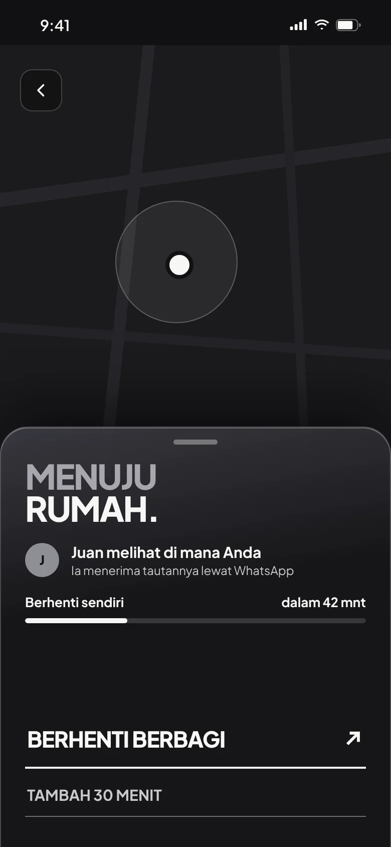 «Menuju rumah»: Juan melihat di mana Anda sampai Anda tiba