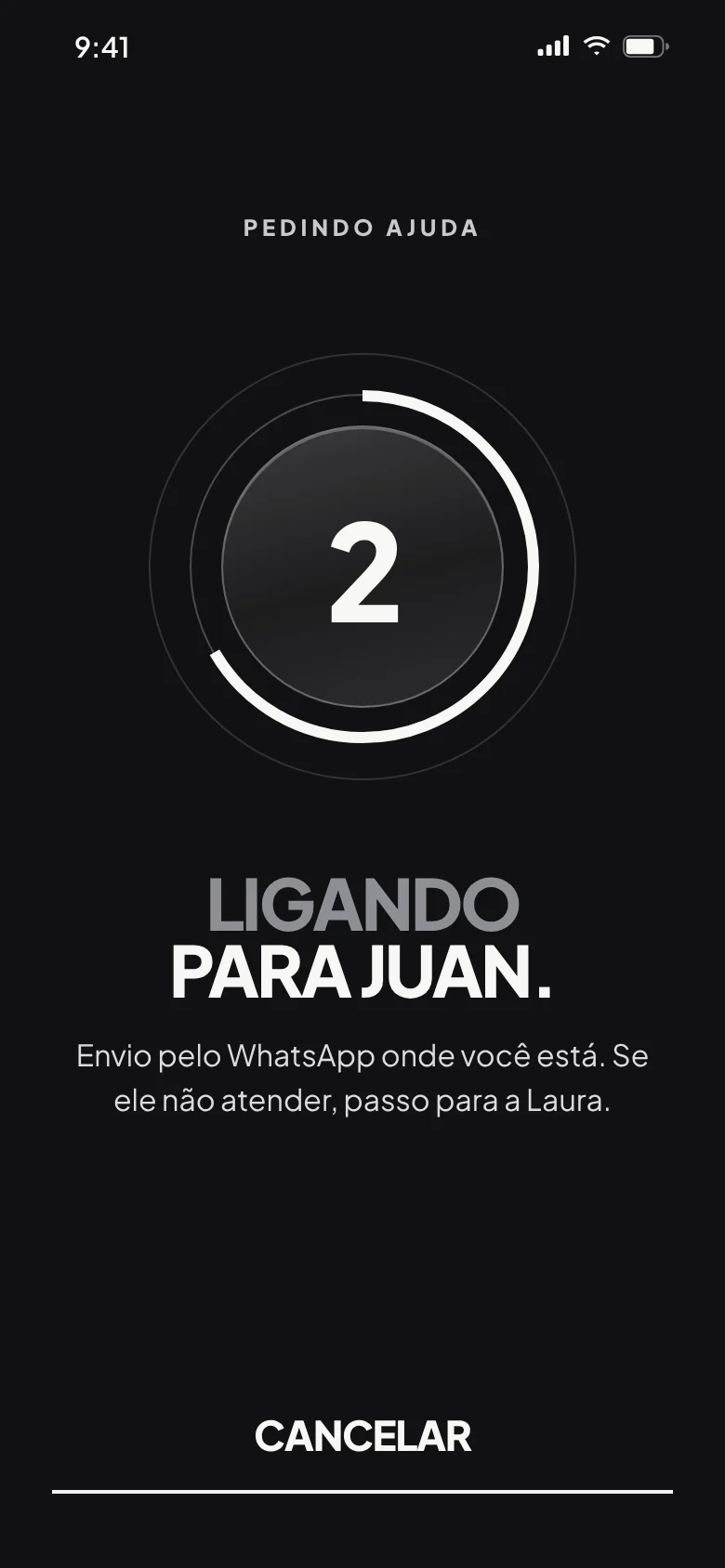 “Ligando para Juan”: pedindo ajuda com a contagem regressiva